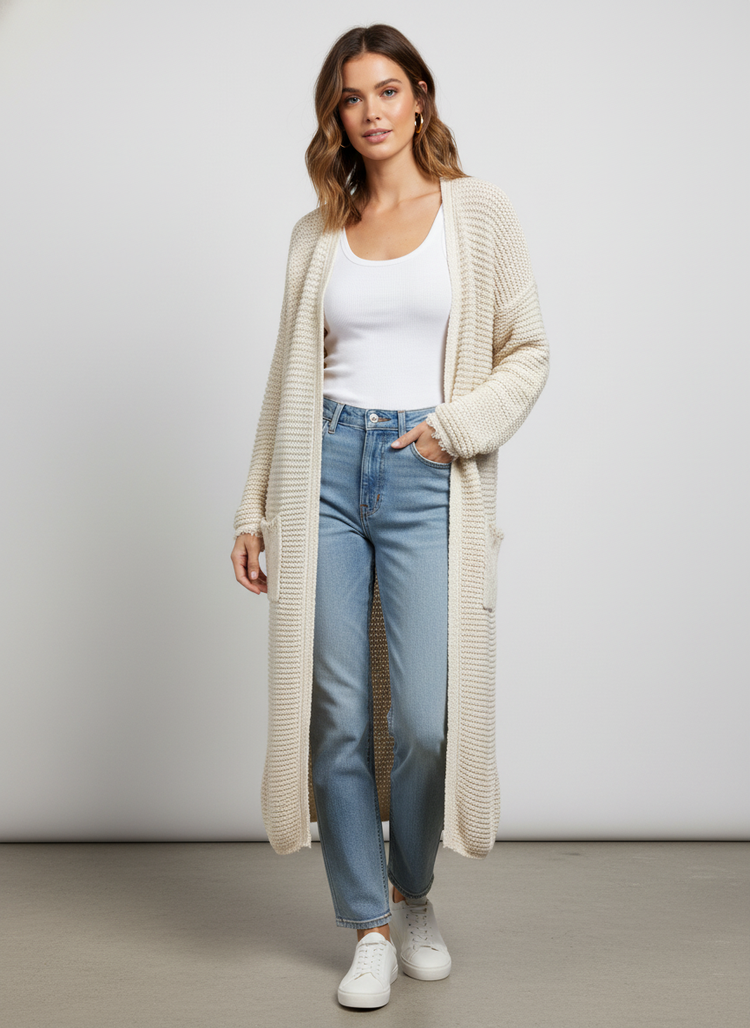 FREE PEOPLE LONG CARDIGAN (org$168)