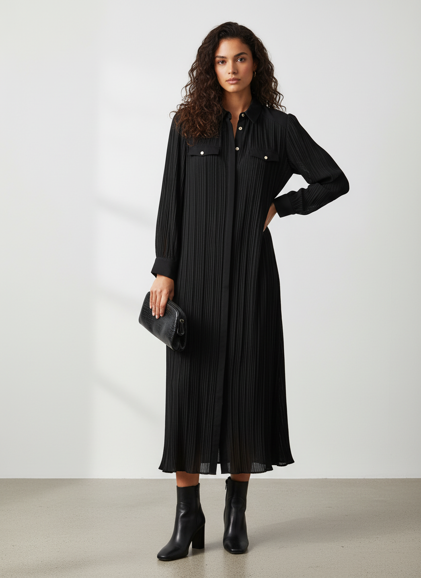 NWT ZARA MAXI SHIRT DRESS (org$80)