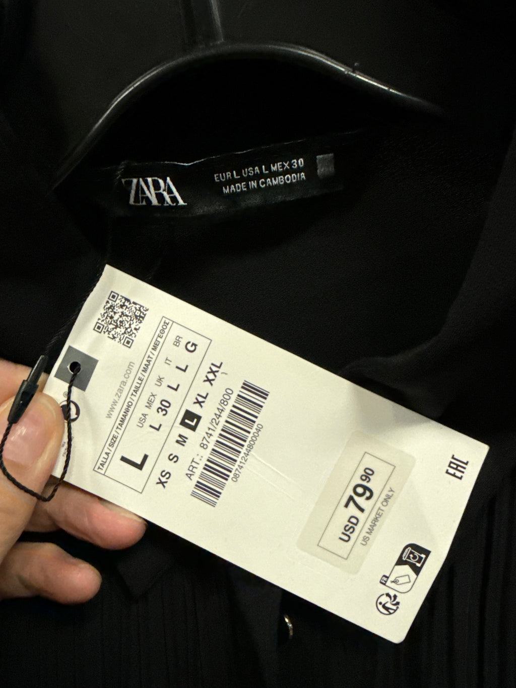 NWT ZARA MAXI SHIRT DRESS (org$80)