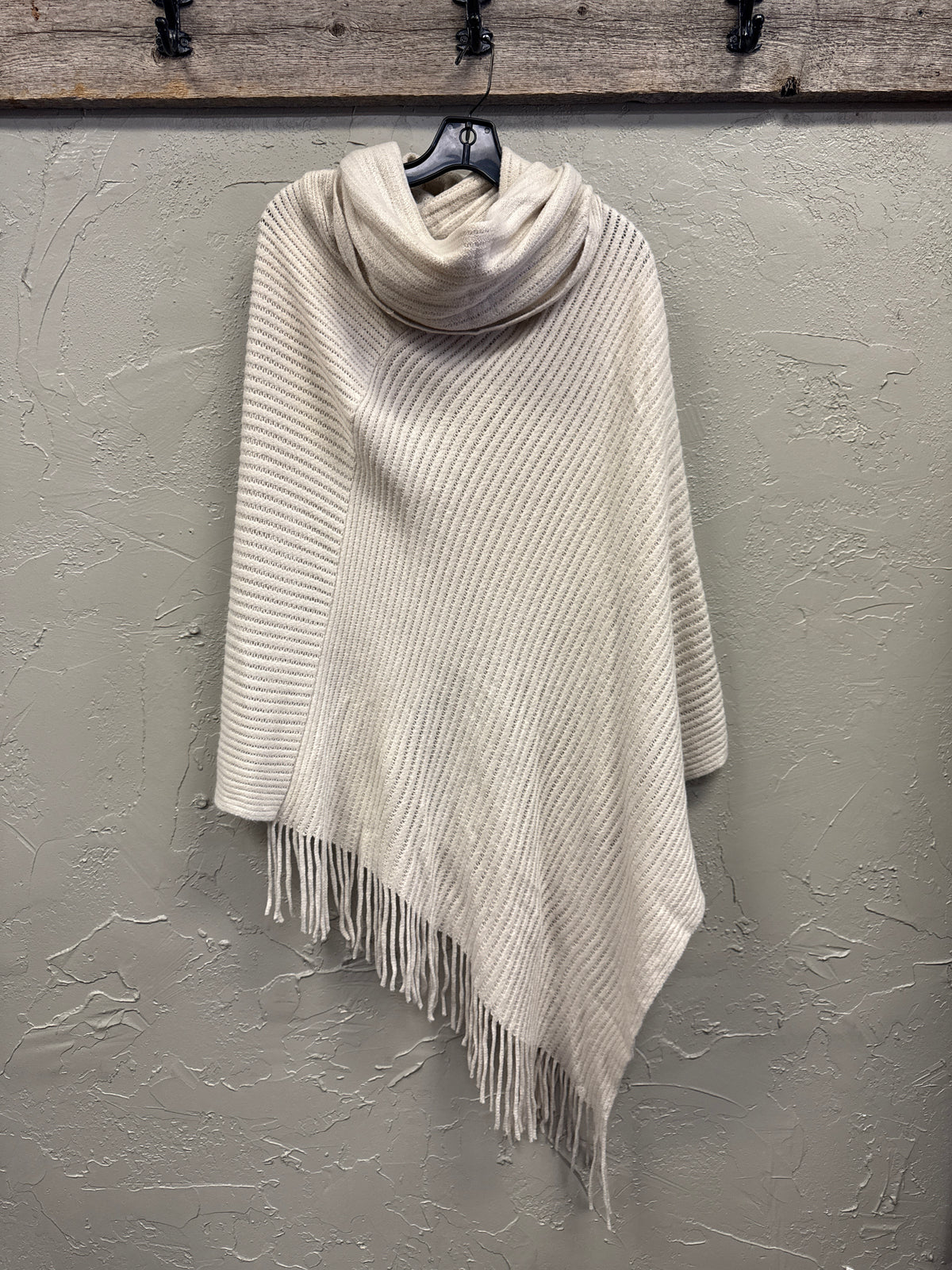 BCBG Ribbed Asym Poncho (org$118)