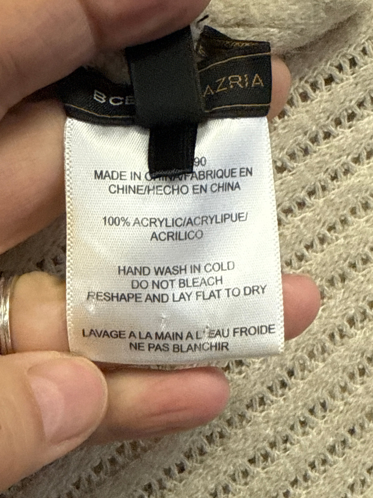 BCBG Ribbed Asym Poncho (org$118)