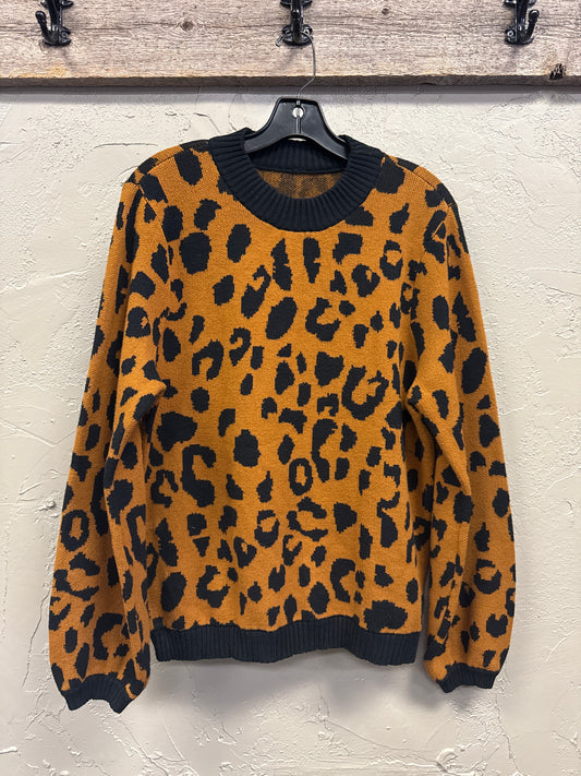 *LEOPARD PRINT SWEATER