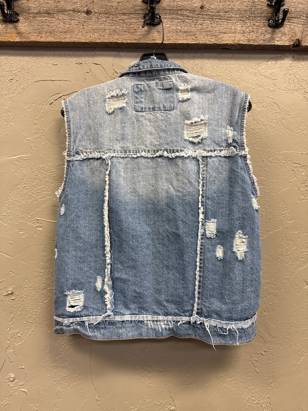 AVC DISTRESSED DENIM VEST