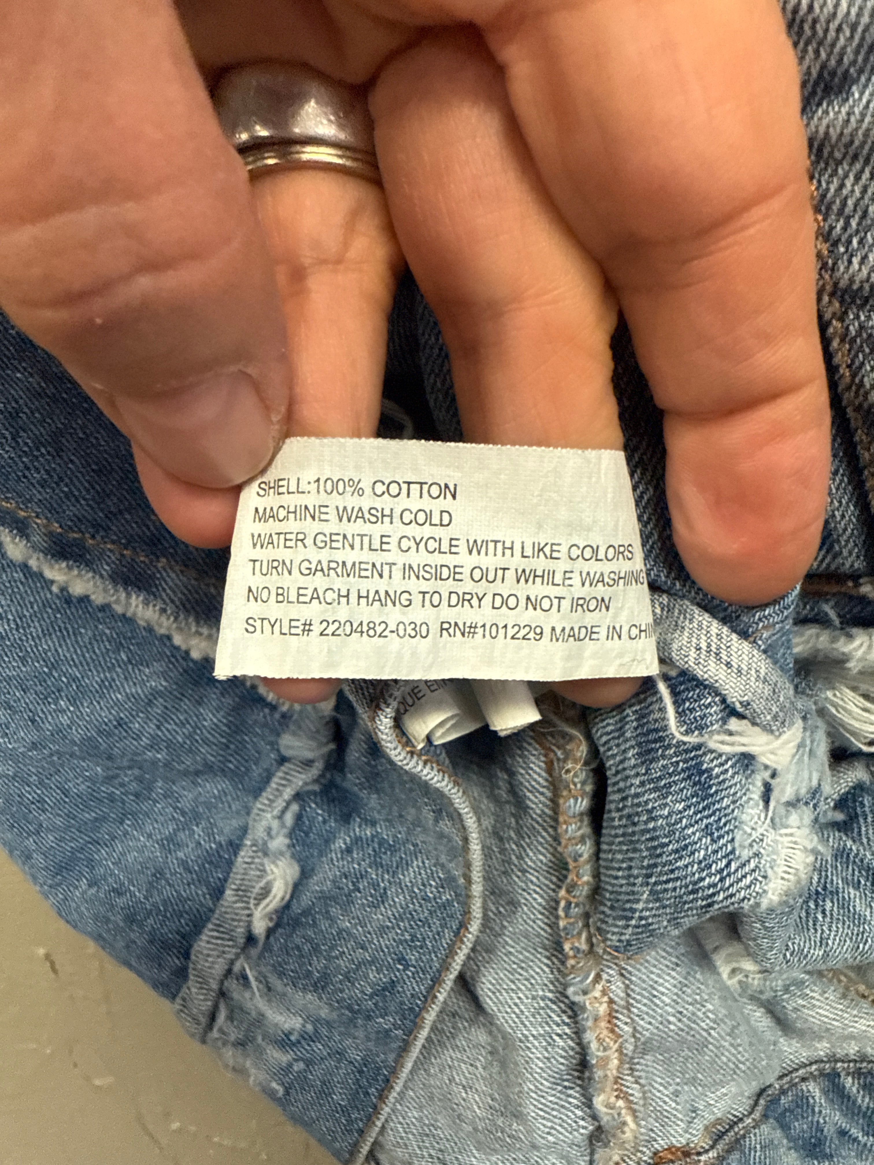 AVC DISTRESSED DENIM VEST