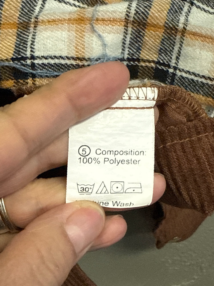 *COLORBLOCK CORDUROY SHACKET