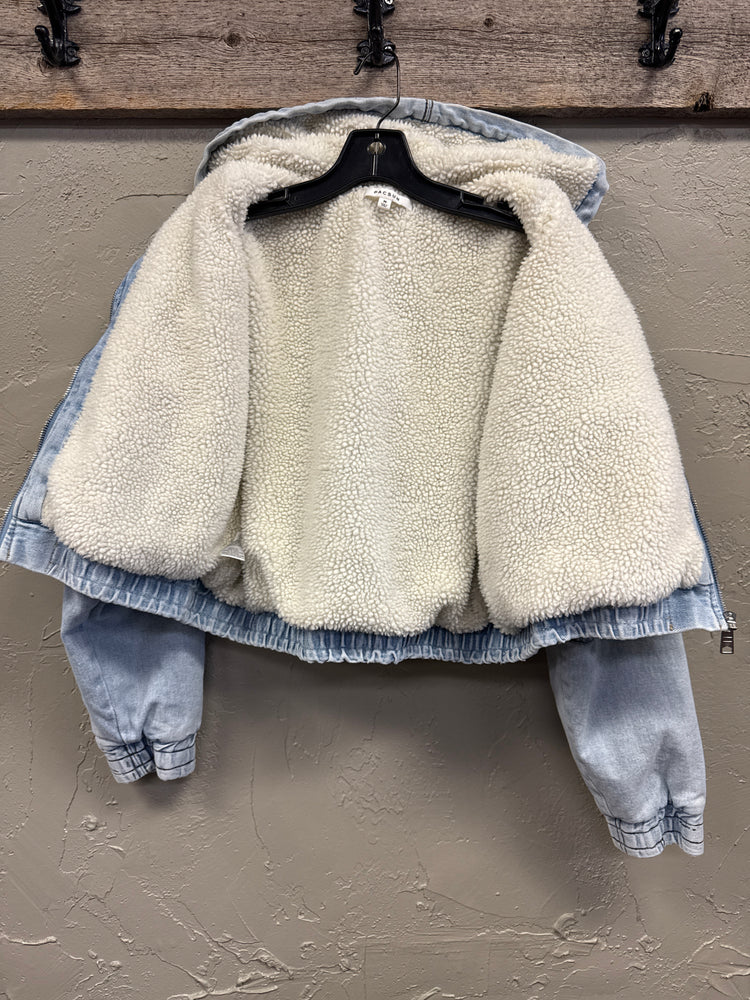 PACSUN CROP DENIM JACKET