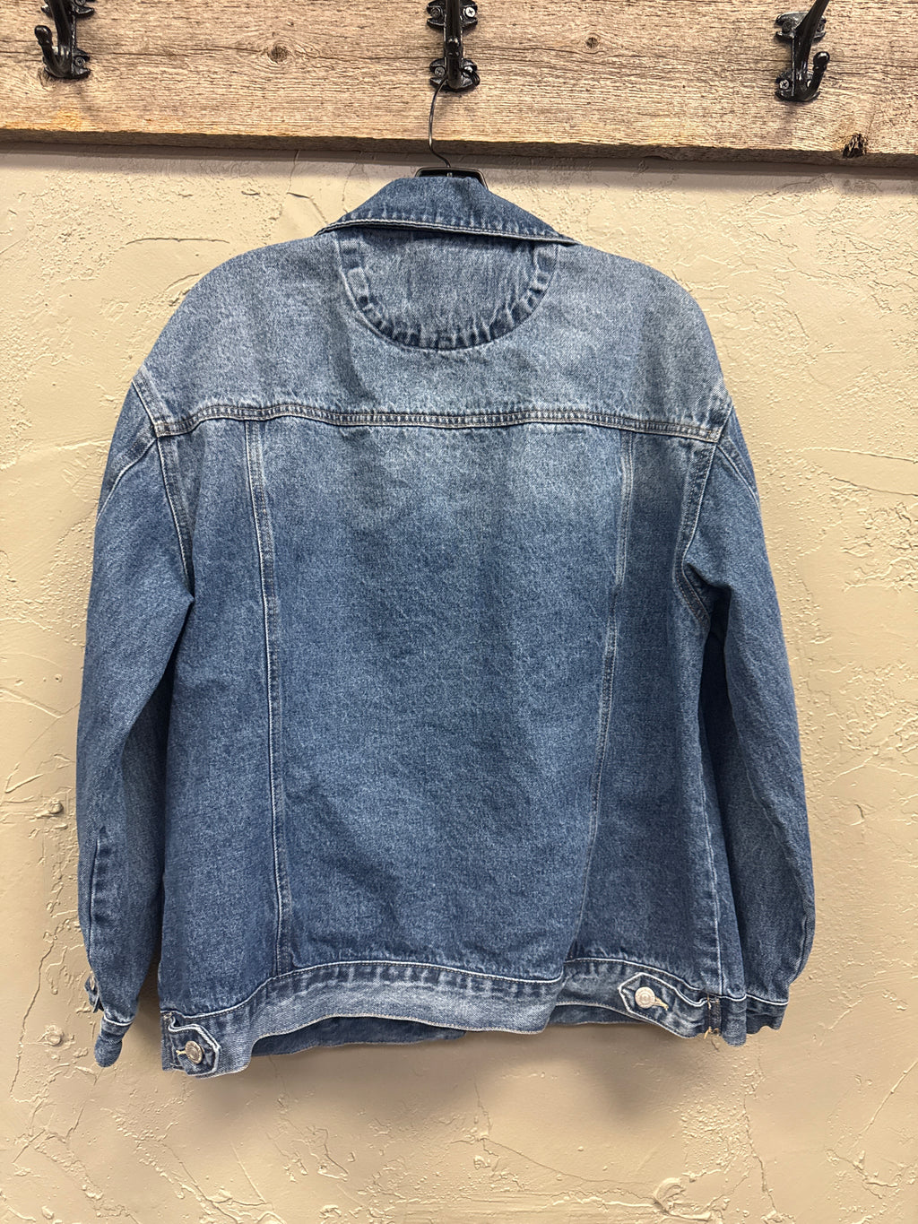 WALLFLOWER DISTRESSED DENIM JACKET