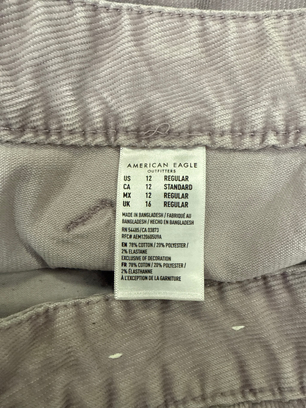 AMERICAN EAGLE CORD MINI SKIRT