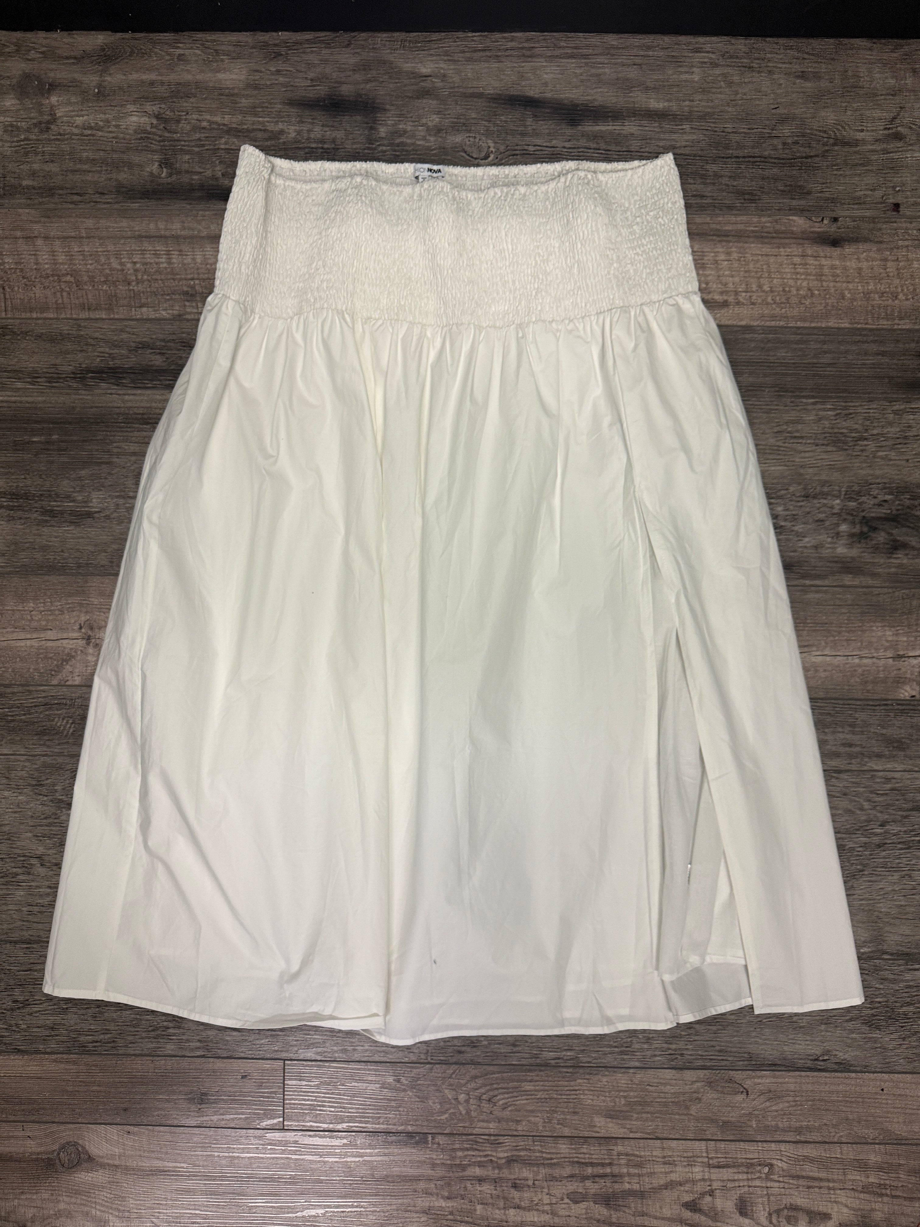 NWOT White Midi Skirt