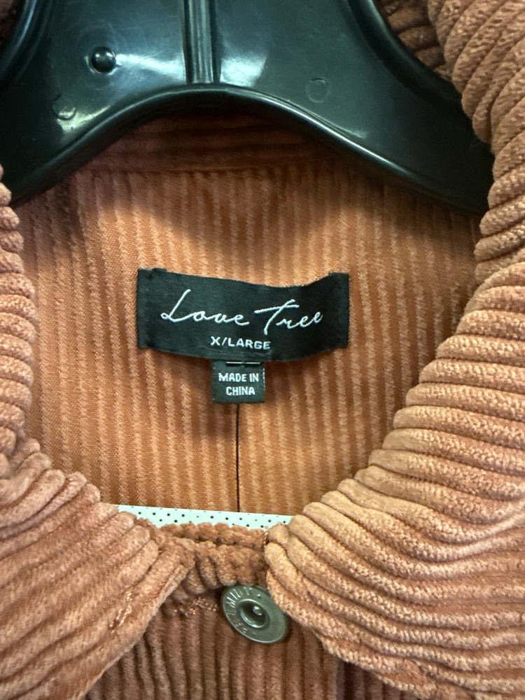 LOVE TREE CORDUROY SHACKET