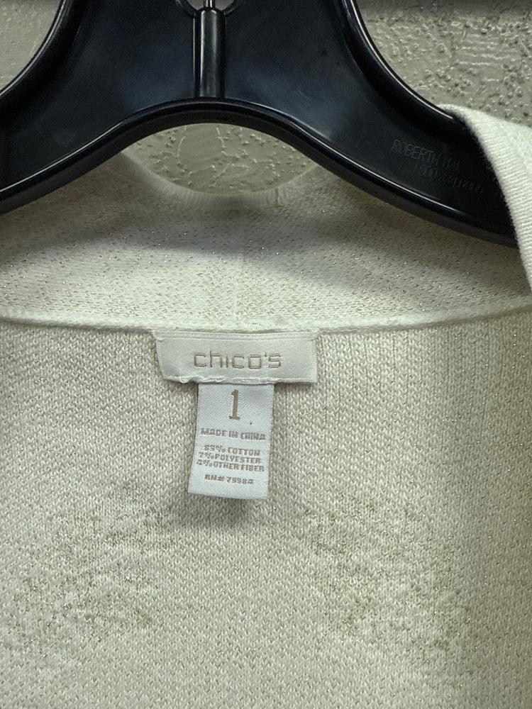 CHICOS METALLIC CARDIGAN