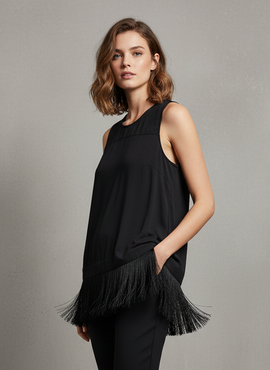 NWT J CREW FRINGE TOP (org$65)