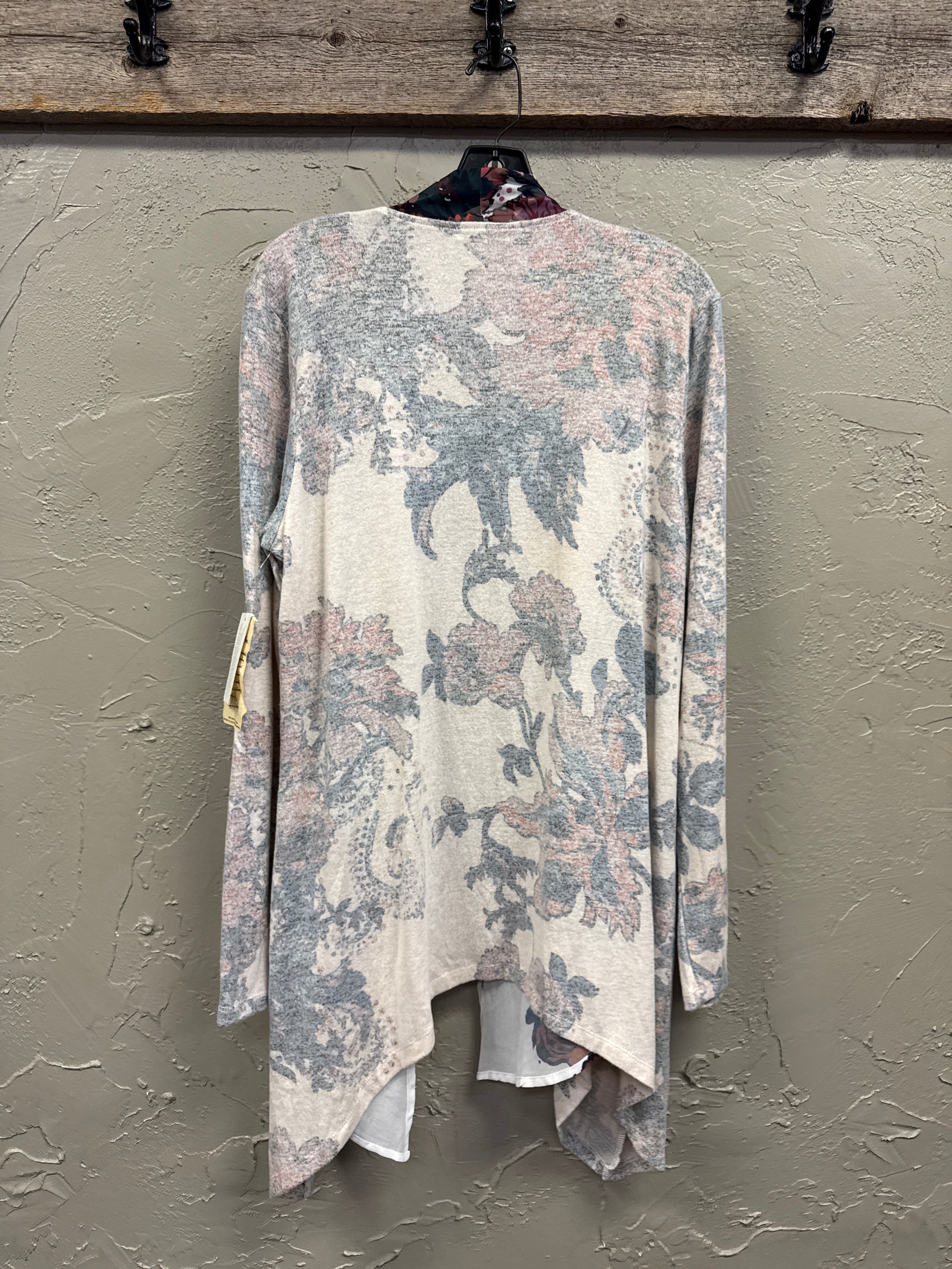 NWT One World Floral Cardigan
