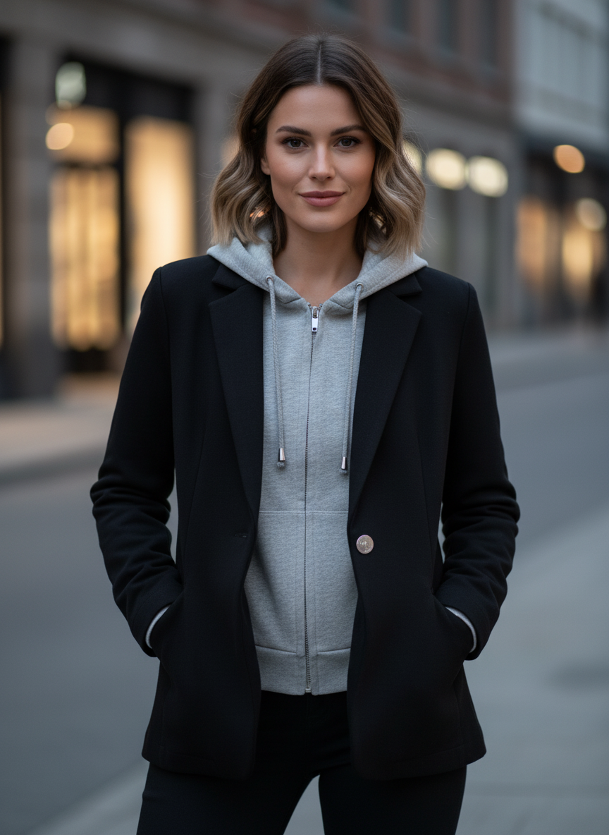TAHARI HOODIE BLAZER