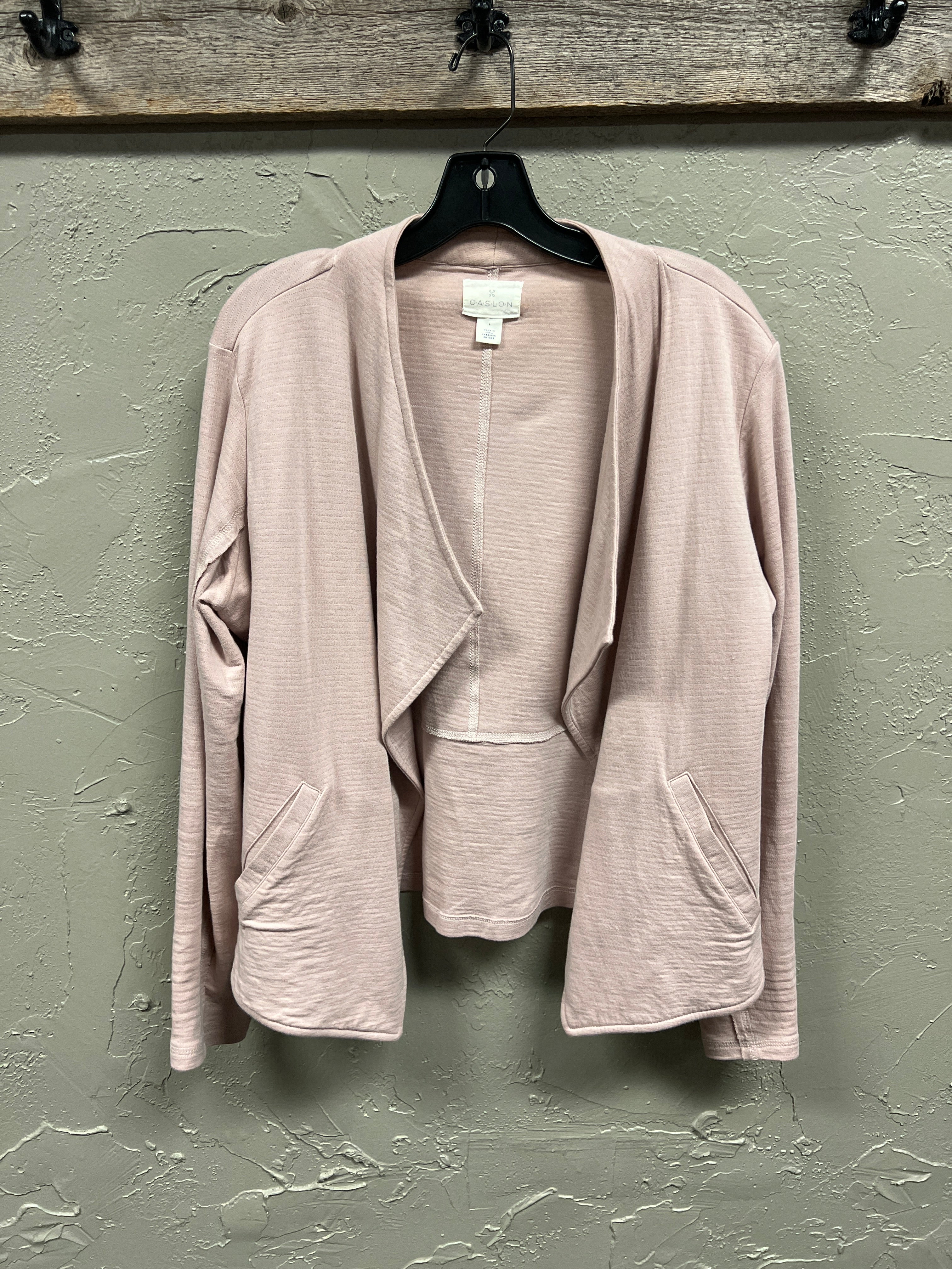 CASLON DRAPED FRONT CARDI (org$79)