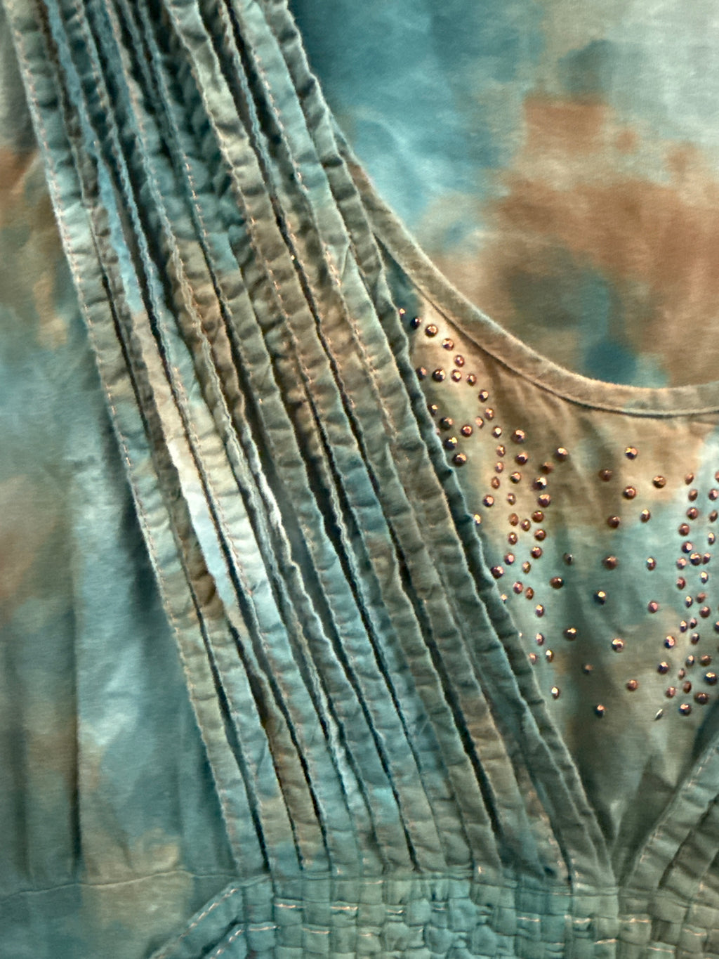 Reba Sleeveless Tie-Dye Dress