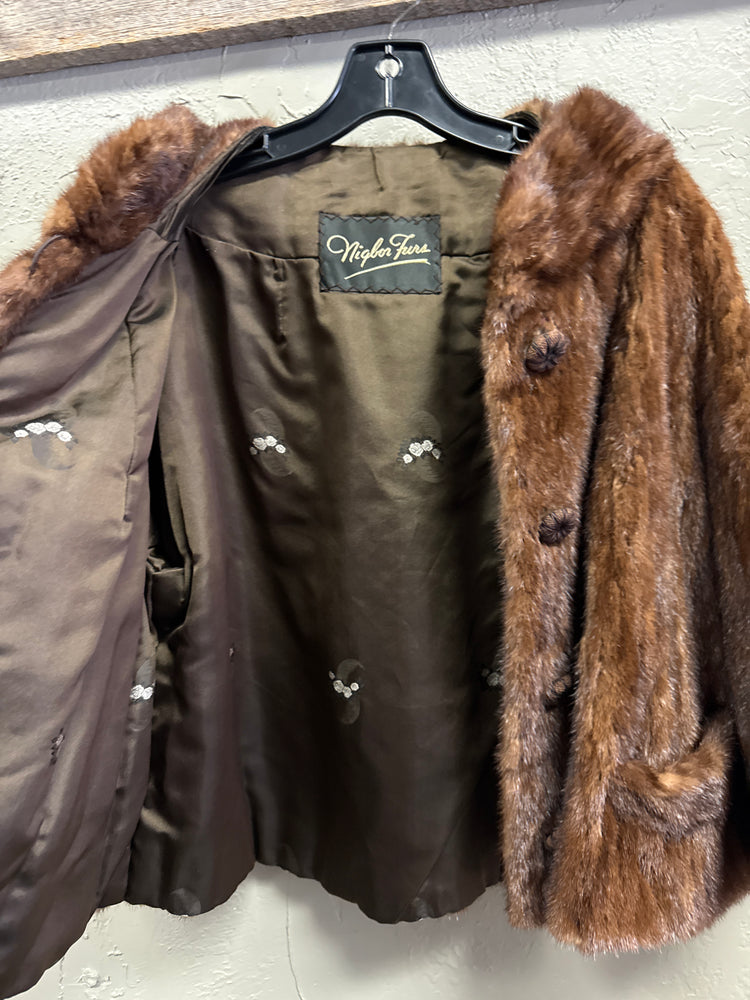 VTG NIGBOR FURS CROP JACKET