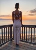 Striped Tie-Back Jumpsuit