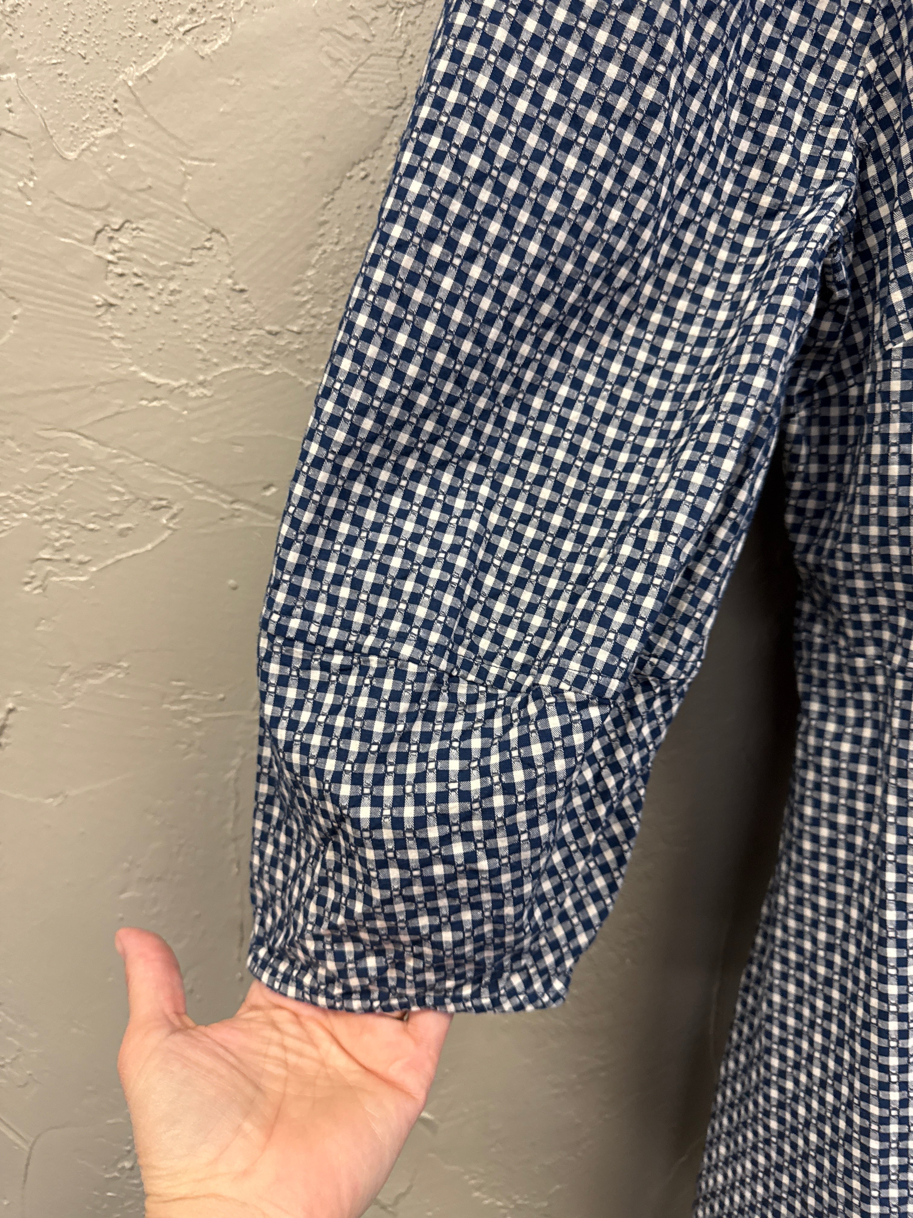 MADEWELL GINGHAM WRAP DRESS (org$118)