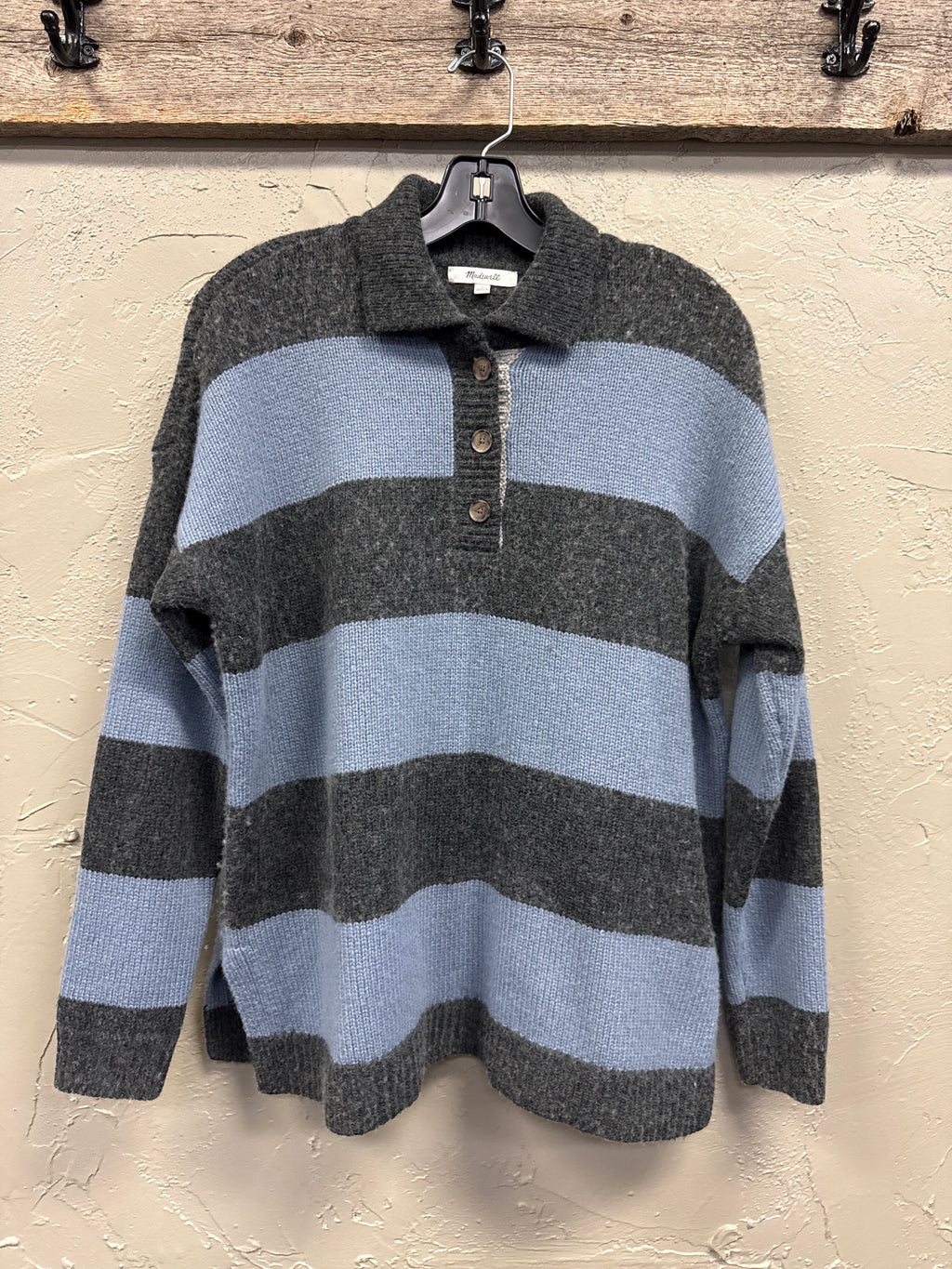 MADEWELL RUGBY POLO SWEATER (org$118)