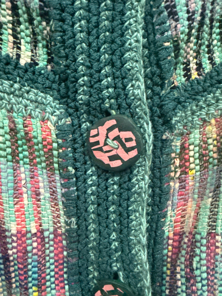 VTG HONEY & HONEY BALLOON SLEEVE CARDIGAN