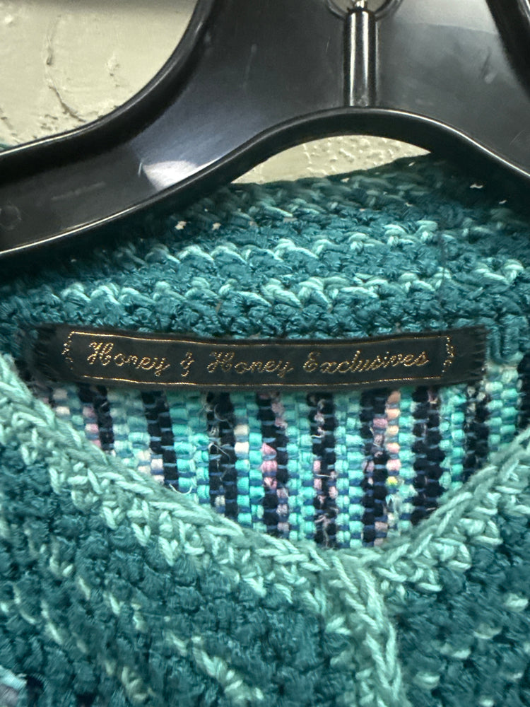 VTG HONEY & HONEY BALLOON SLEEVE CARDIGAN