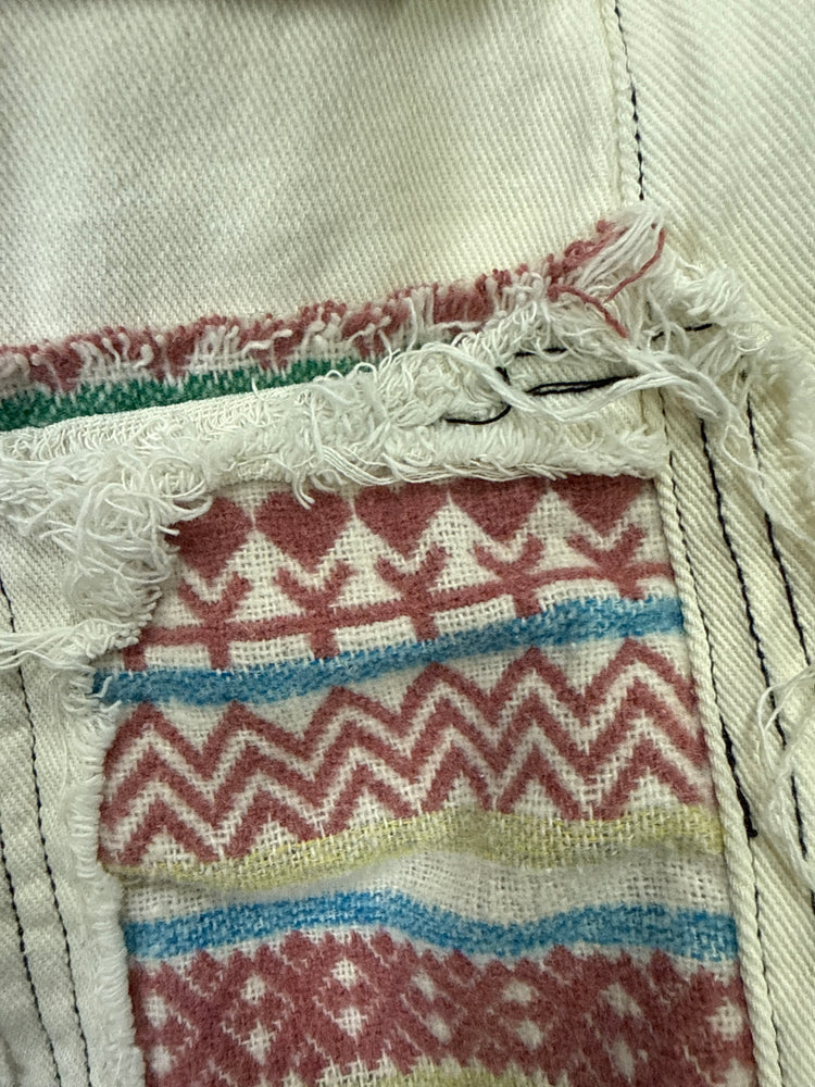 POL DENIM MIDI SKIRT