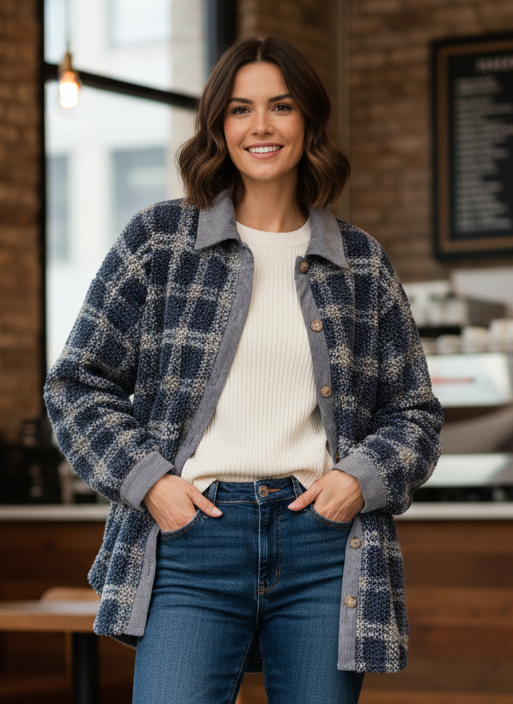 DAVI & DANI OVERSIZED SHACKET