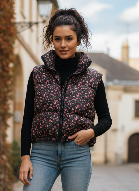 AERO REMIXED DOWN CROP VEST