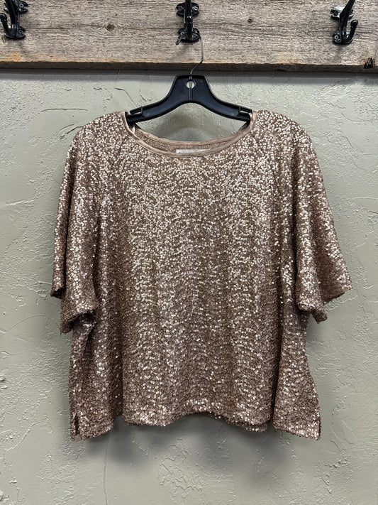 NWOT REBECCA MINKOFF SEQUIN TOP