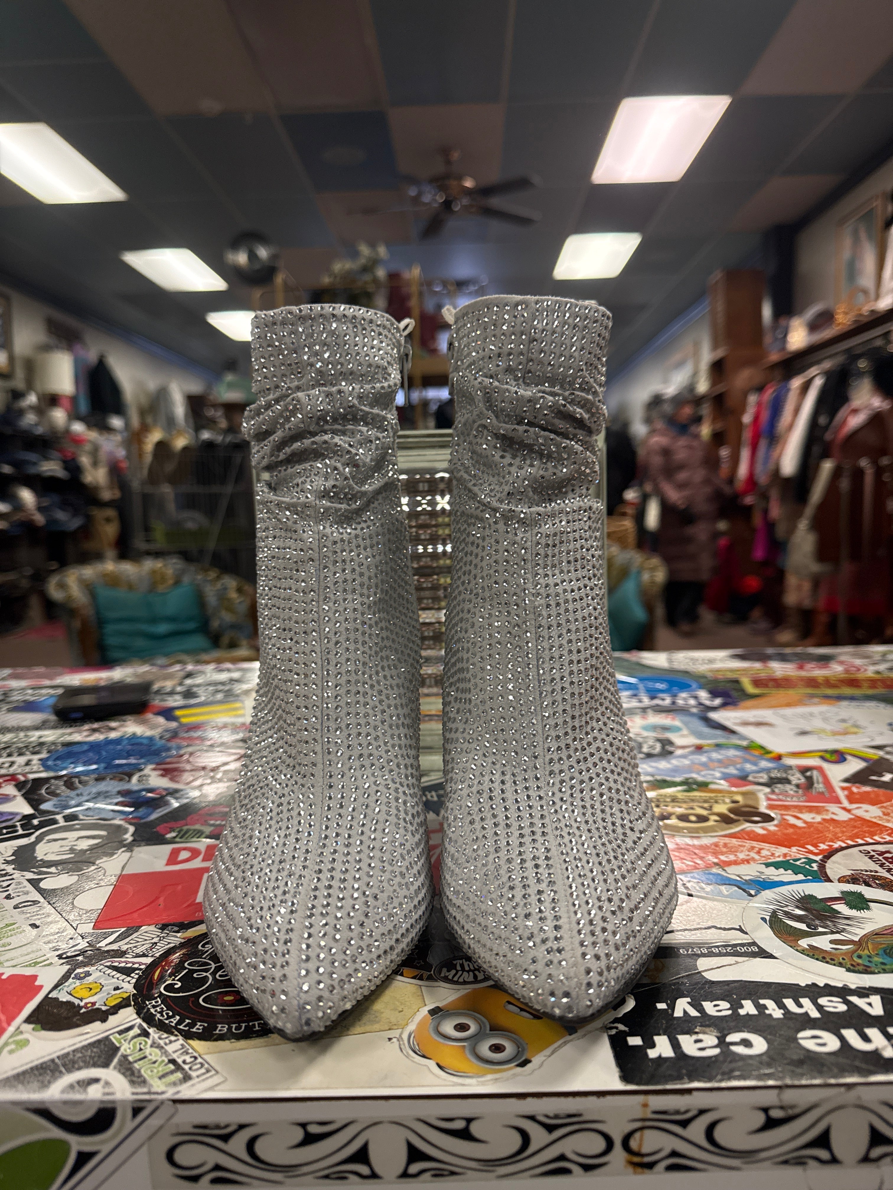 NINE WEST CRYSTAL SLOUCH BOOT (org$130)