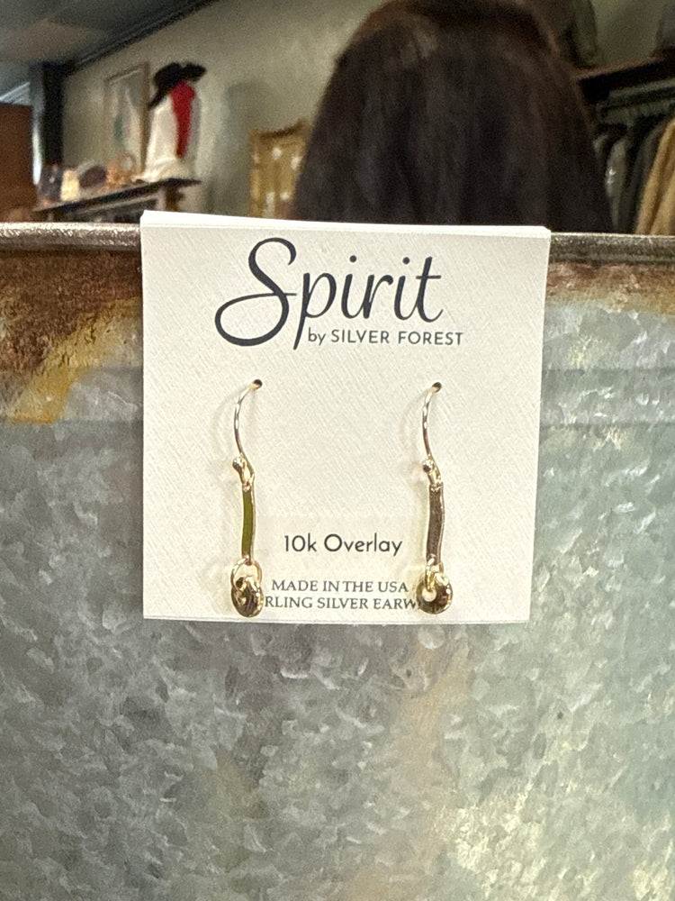 NWT 10K OVERLAY EARRINGS