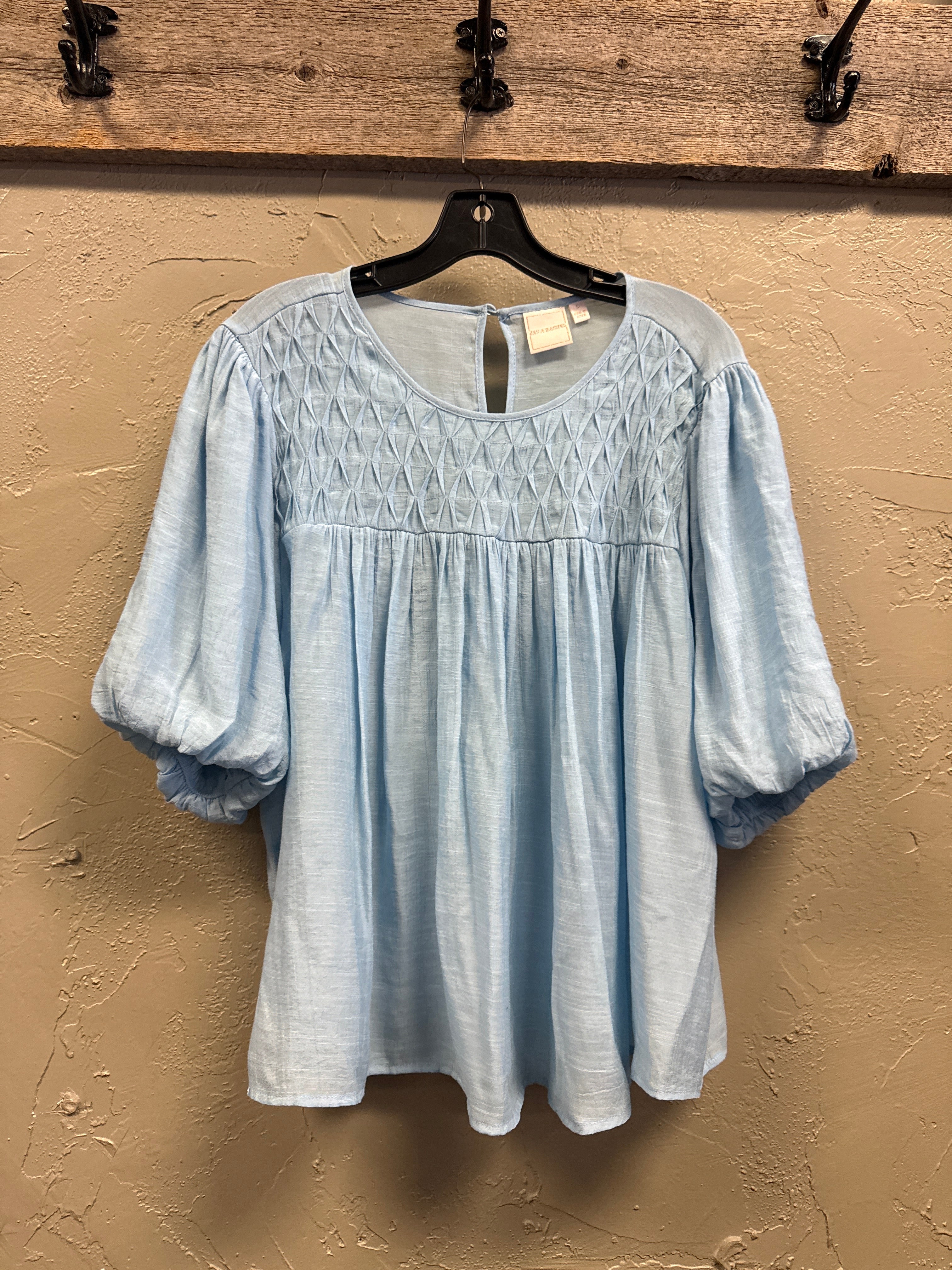 ZAC & RACHEL SHORT SLEEVE SLUB TOP