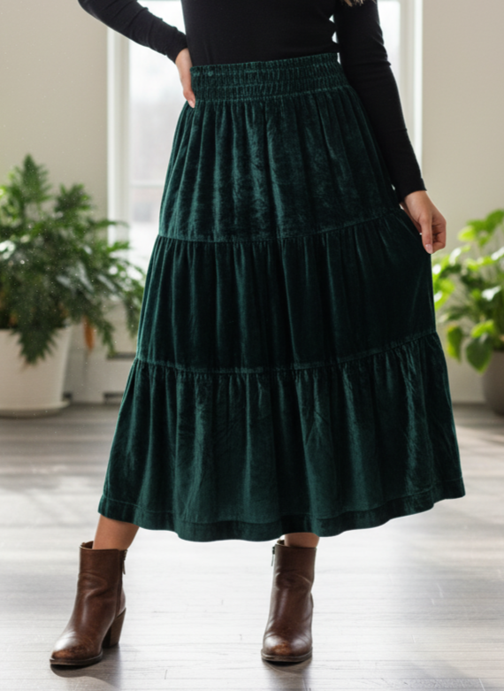 NWT ANTHROPOLOGIE VELVET SKIRT (org$168)