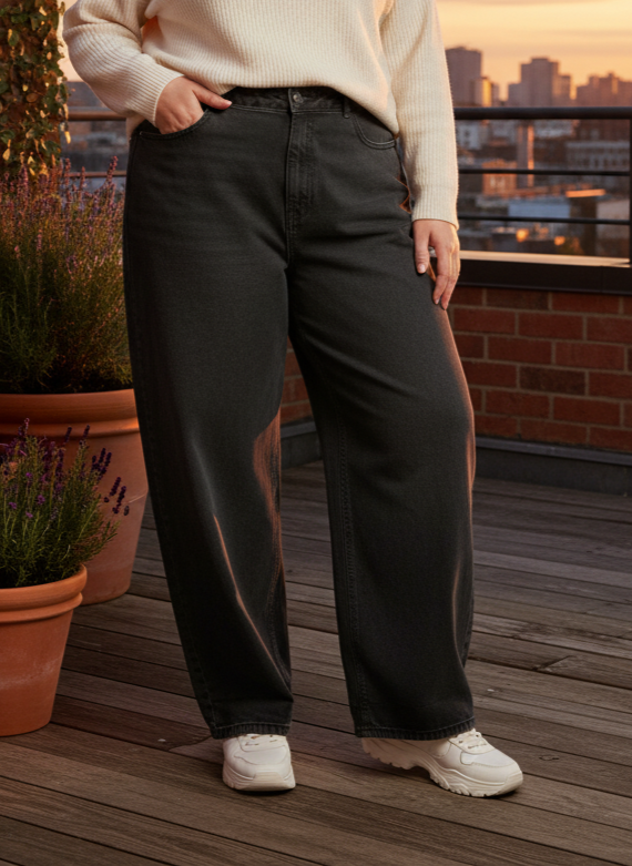 PLT WIDE LEG JEAN