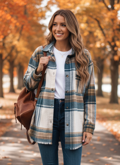 BLUE B FLANNELSHACKET