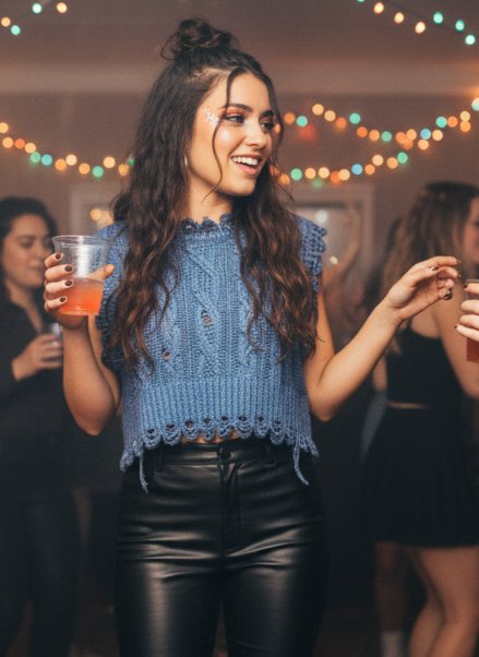 NWT ZARA CABLE KNIT METALLIC VEST (org$69)