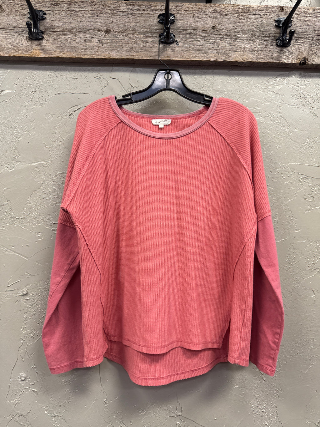 MYSTREE WAFFLE KNIT TOP