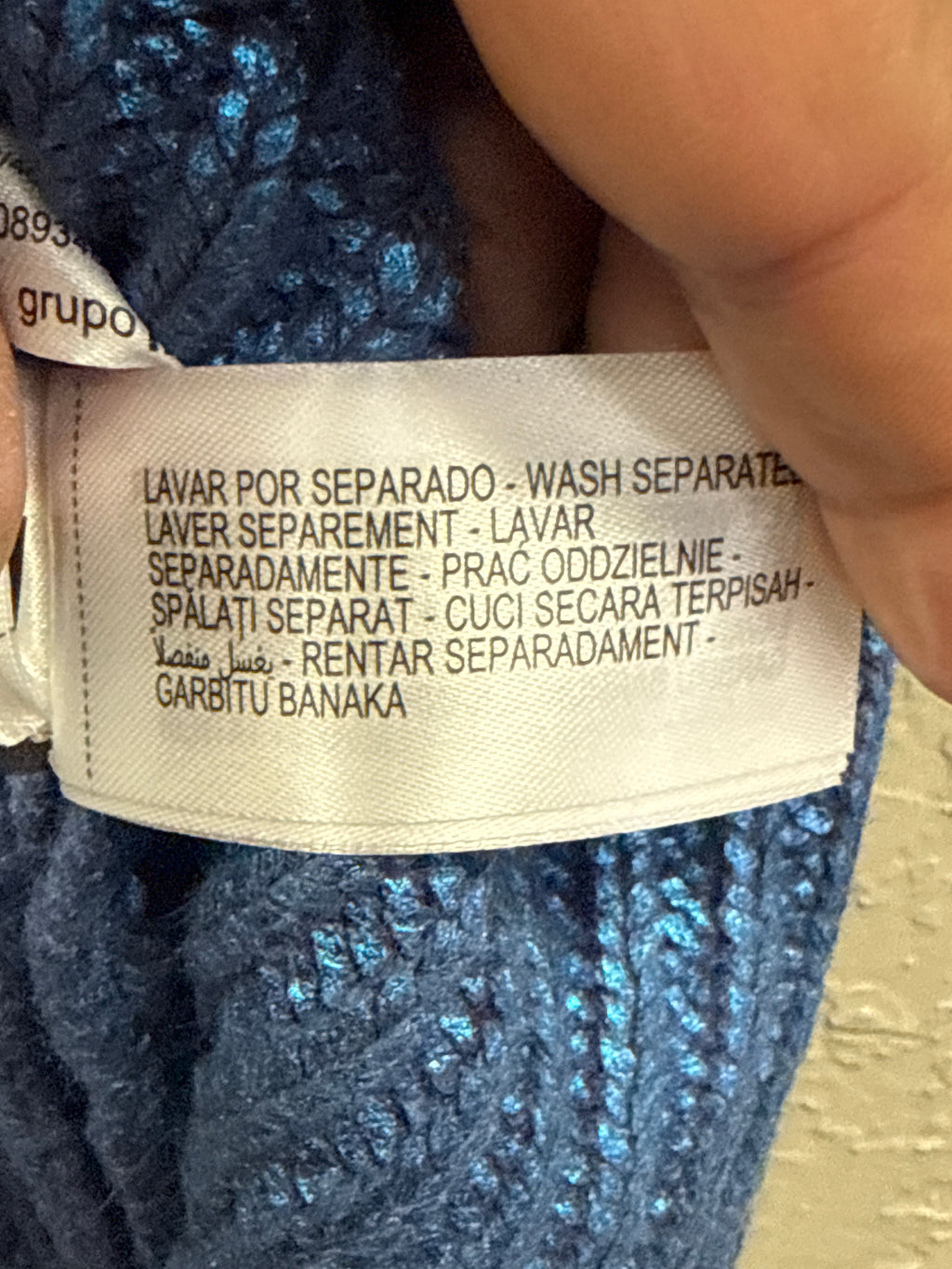 NWT ZARA CABLE KNIT METALLIC VEST (org$69)