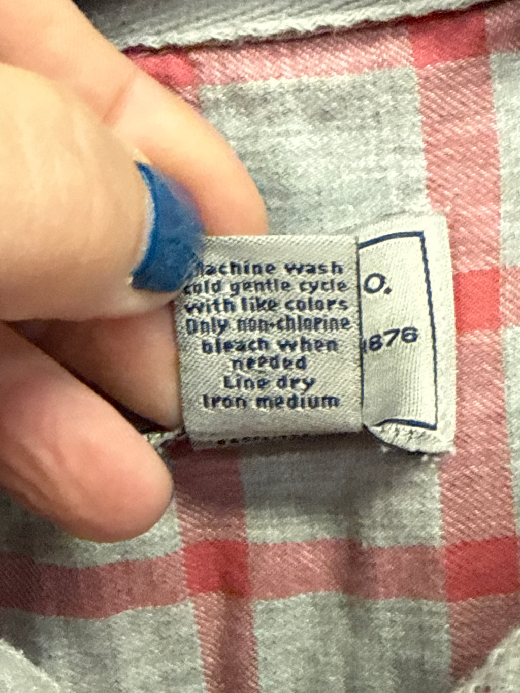 BASS HALF ZIP PLAID SHIRT