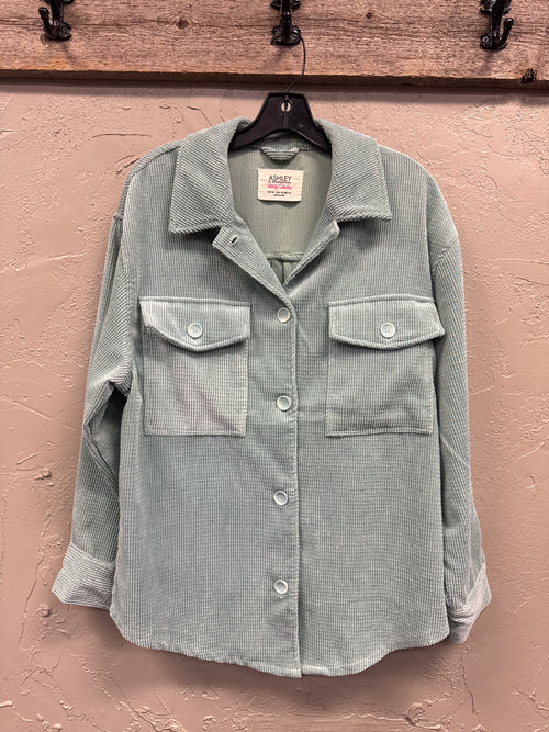 ASHLEY CORDUROY SHACKET