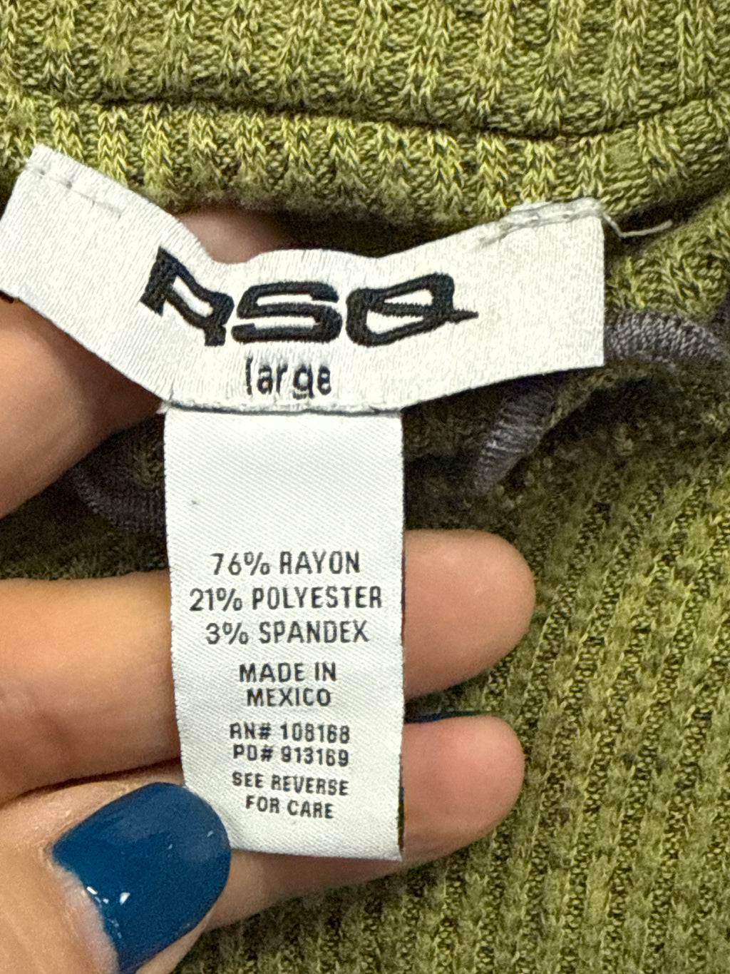 RSQ LONG SLEEVE CROP