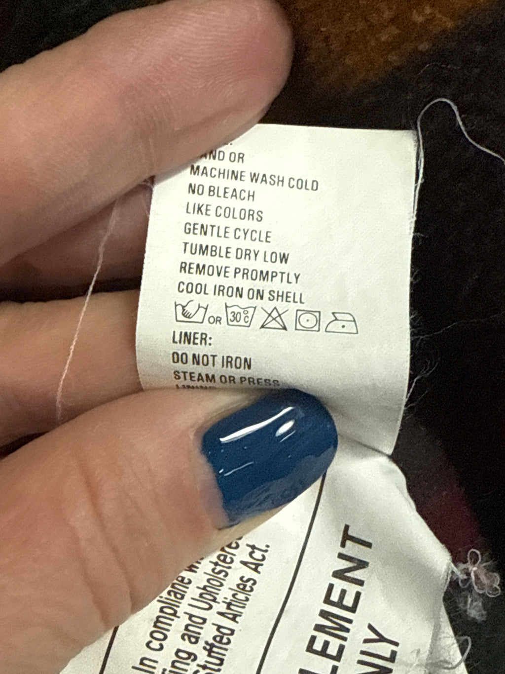 VTG WOOLRICH FLEECE LINED DENIM