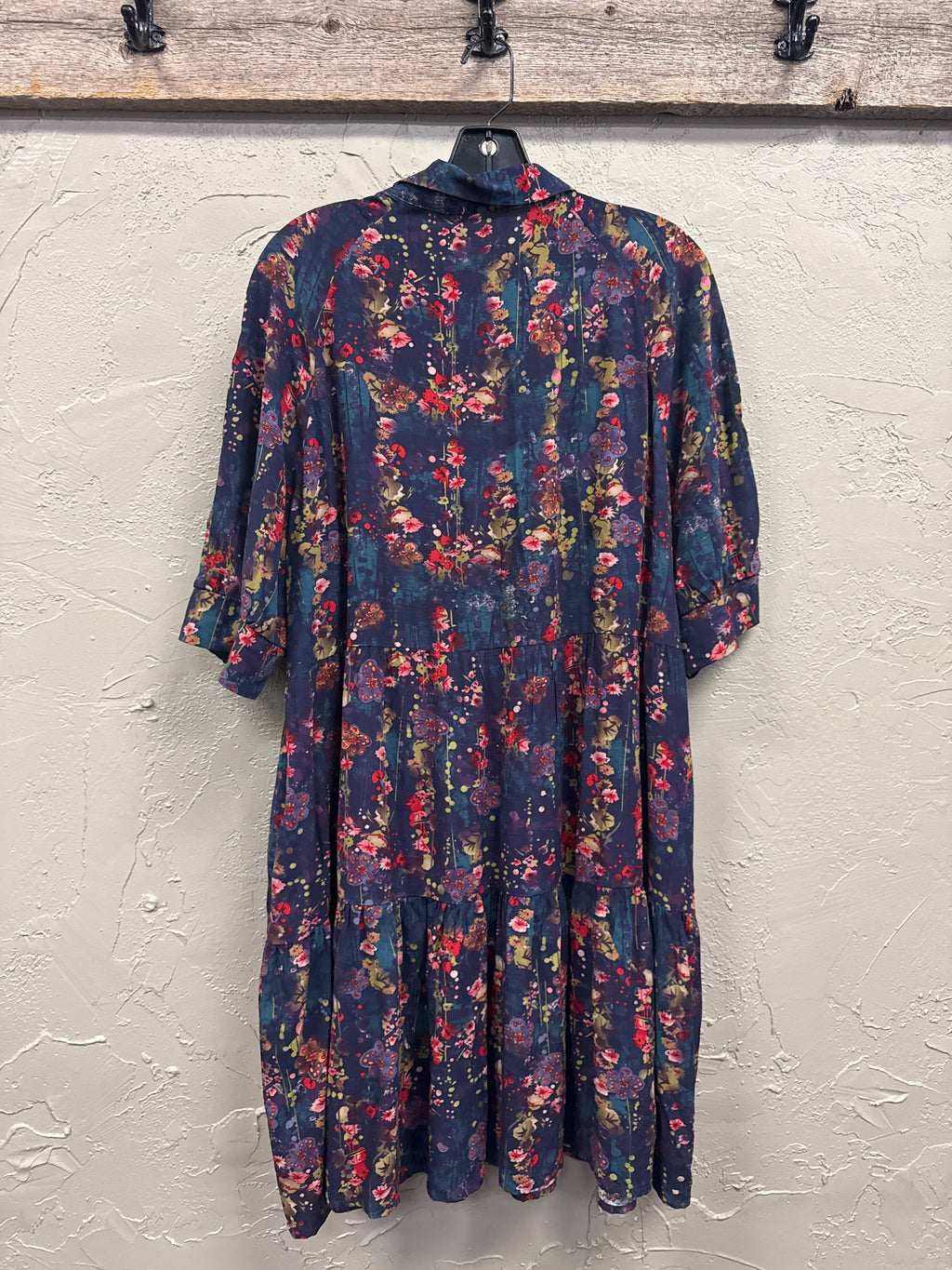 NATURAL LIFE TIERED MINI DRESS