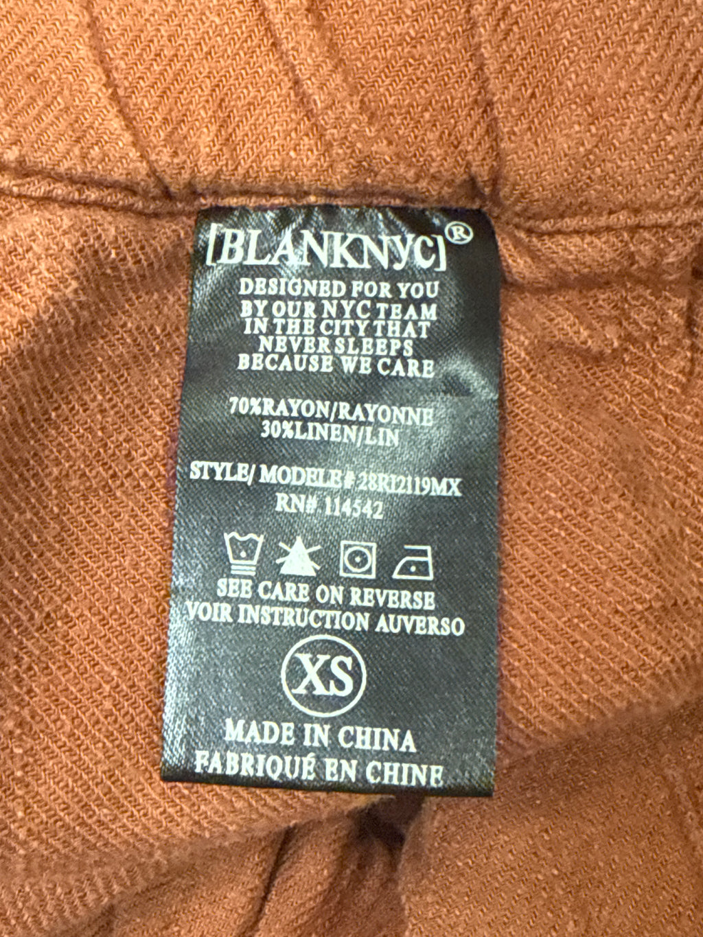 [BLANKNYC] Linen Pant (org$98)