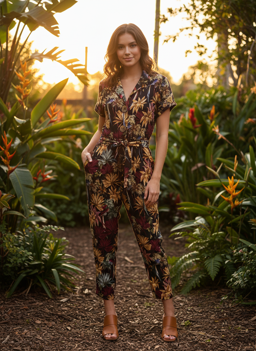 Zara Floral Jumpsuit