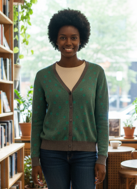 CABI POLKA DOT CARDI