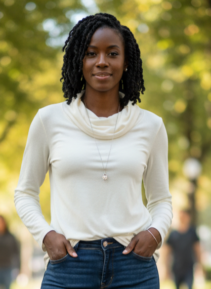 MICHAEL TYLER COWL NECK TOP