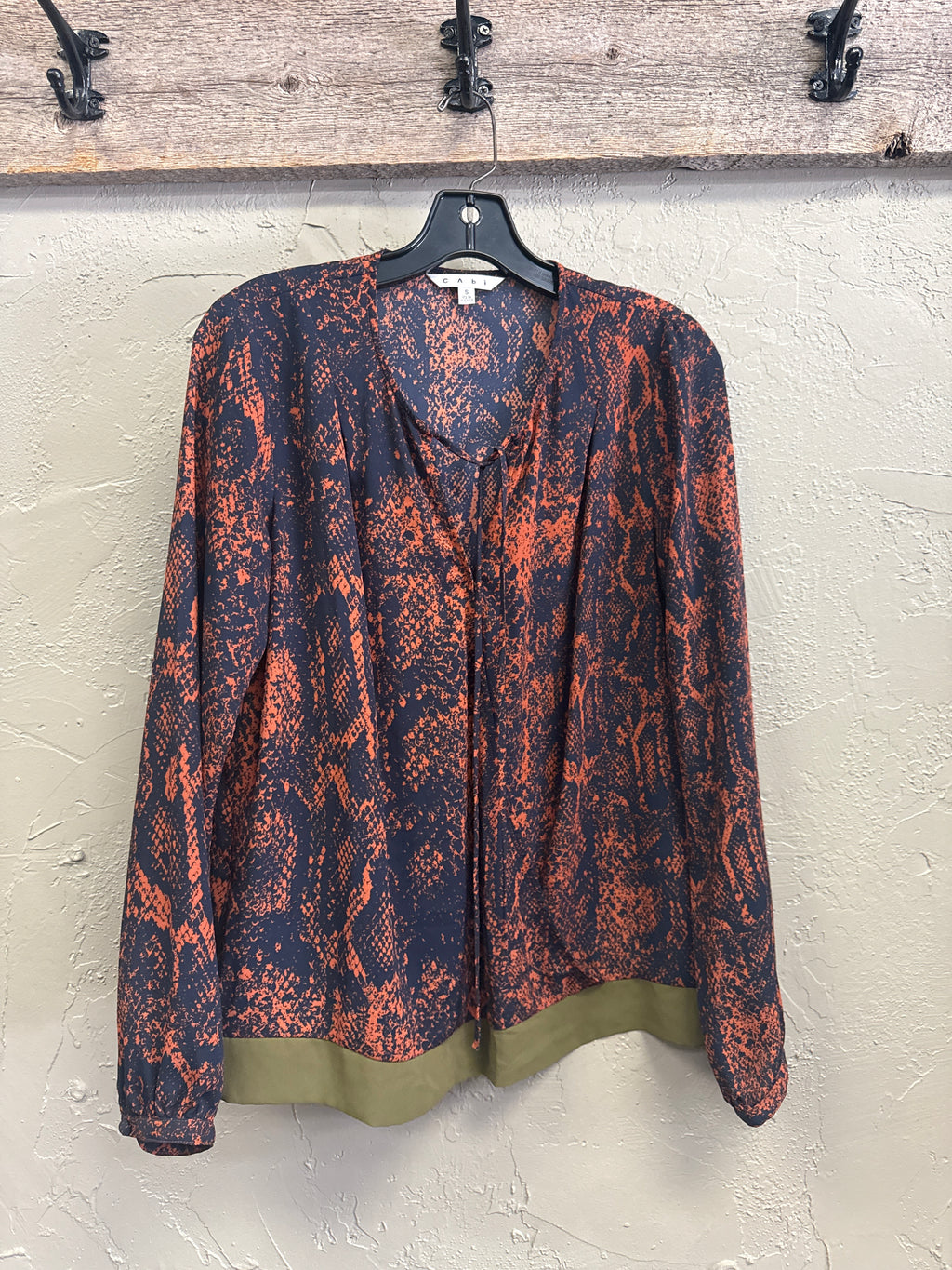 CAbi Snake Print Blouse