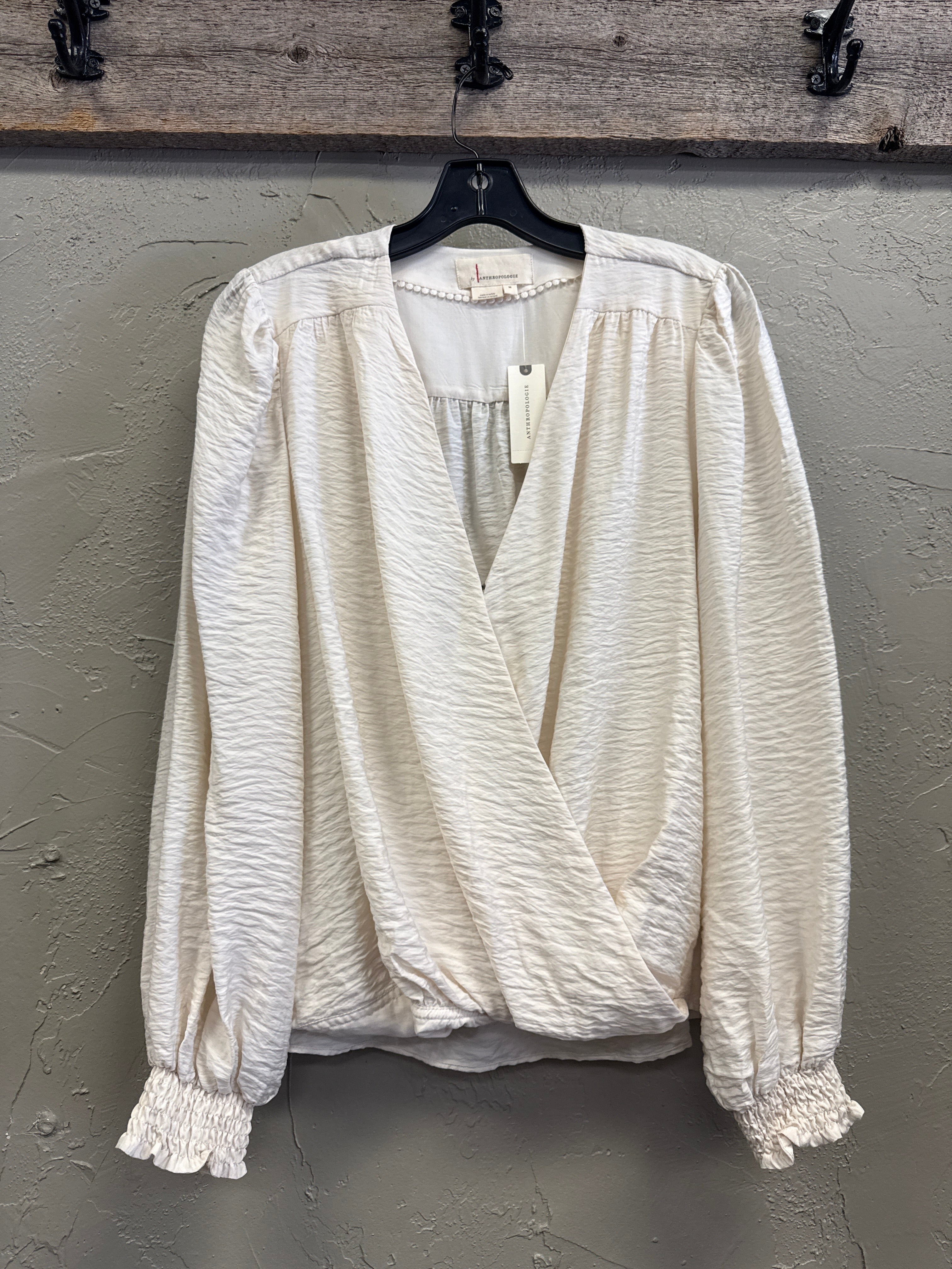 NWT ANTHRO WRAP BLOUSE (org$98)